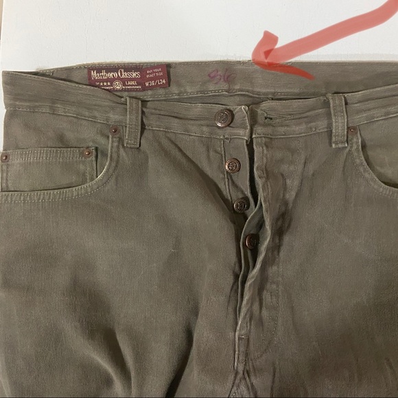 Like new Marlboro Classic cords 36W/34L - Picture 5 of 9